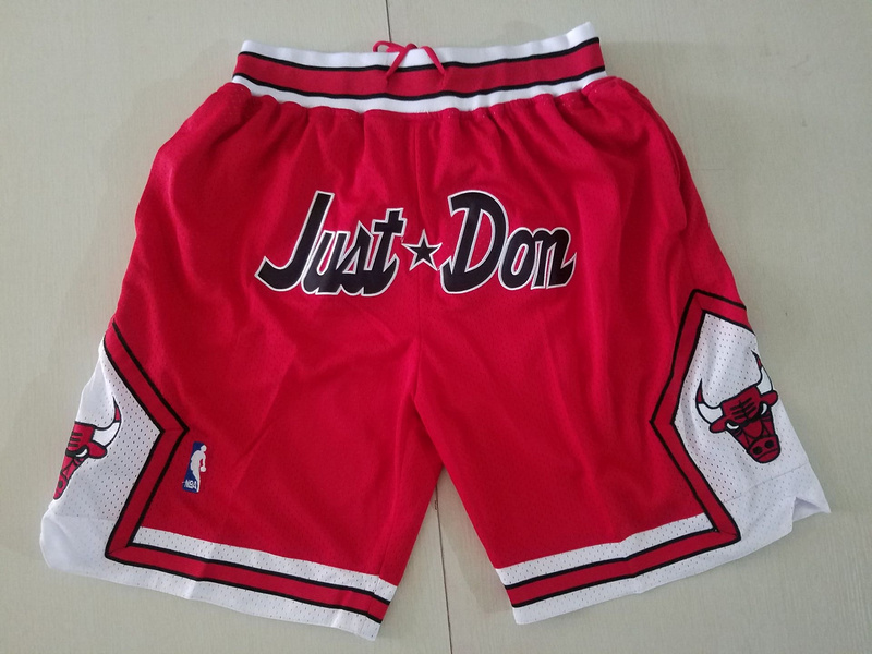 Men 2019 NBA Nike Chicago Bulls red shorts->chicago bulls->NBA Jersey